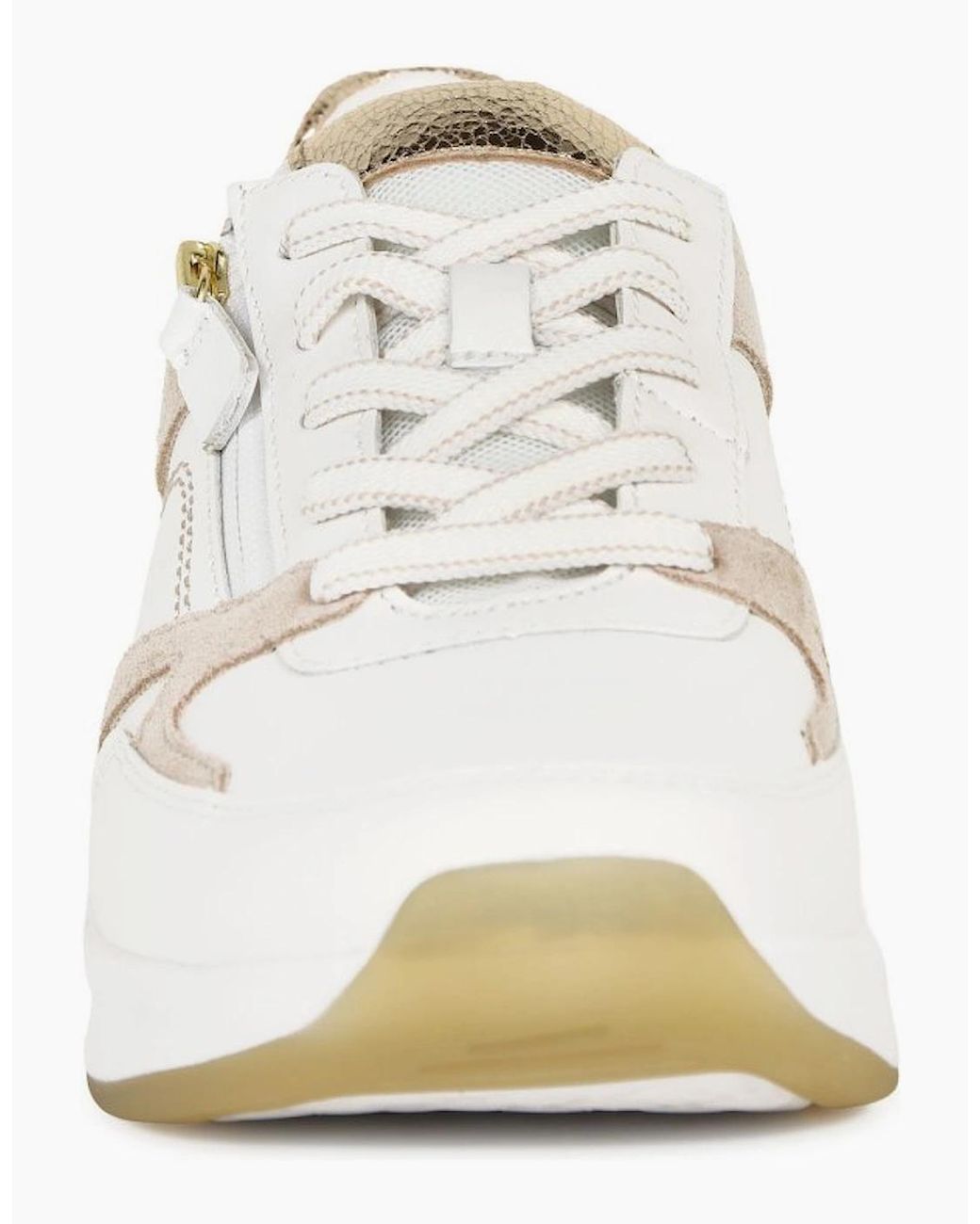 Gabor White Bravo Trainers