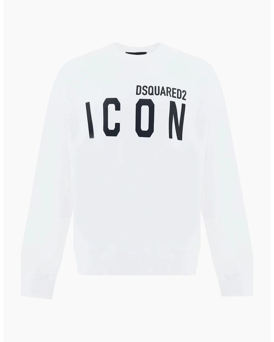 DSquared² White Sweatshirt Large Icon Cool Logo for men