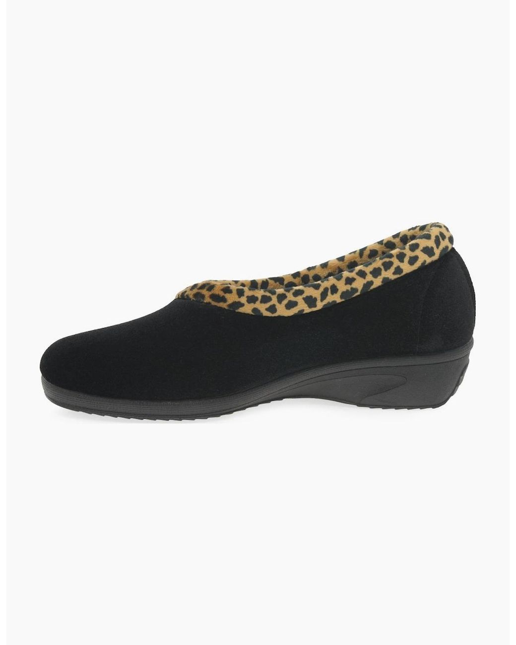 Lunar Black Paloma Full Slippers