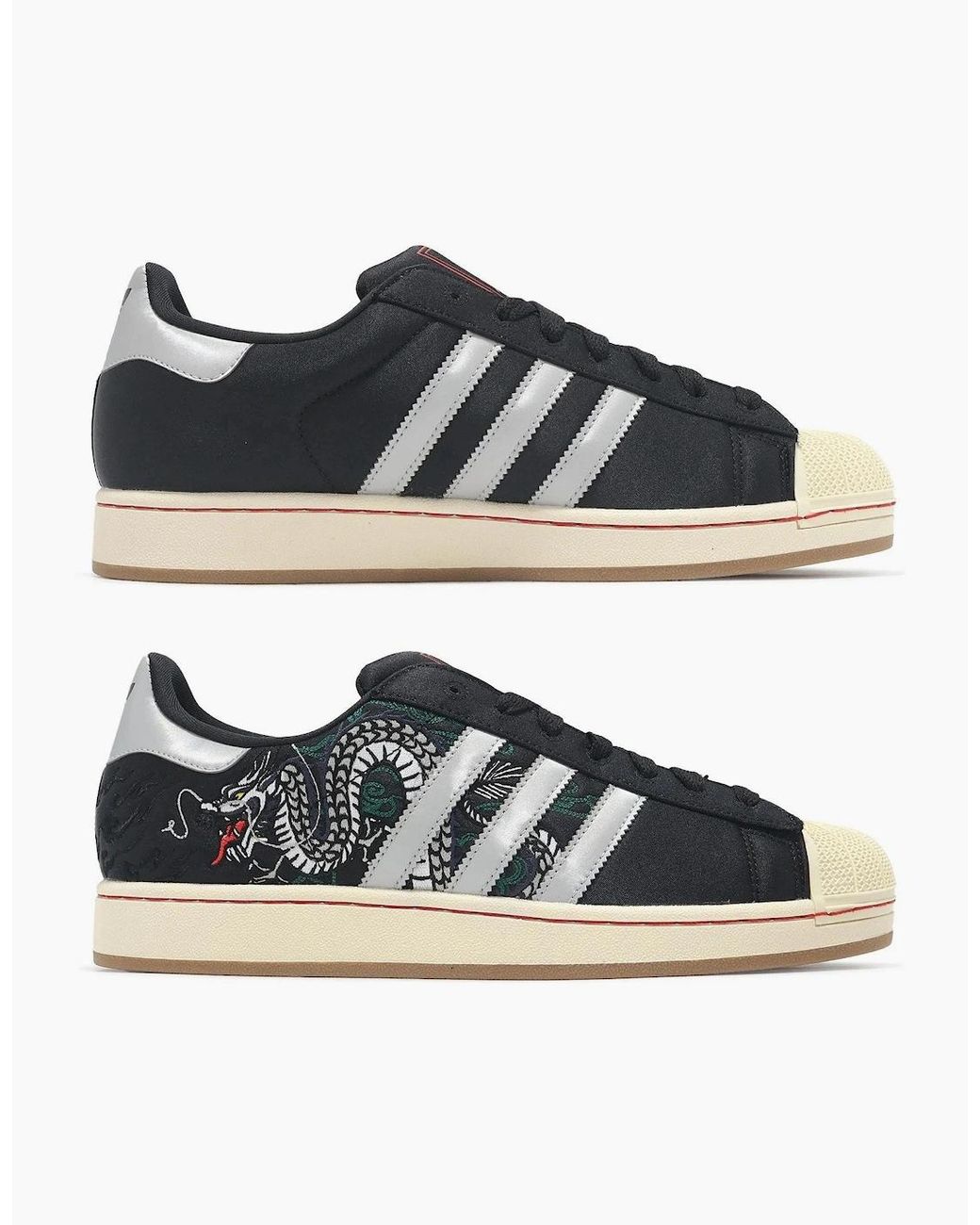 Adidas Black Originals Superstar Ii Tokyo Sukajan Sneakers