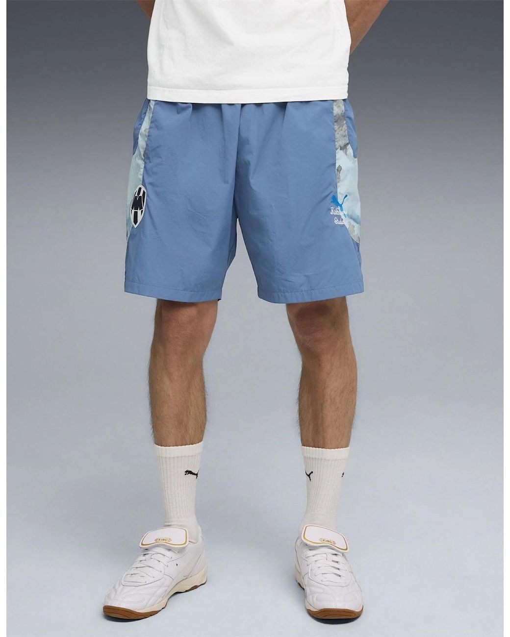 PUMA Blue Cf Monterrey Licensed Football Shorts for men