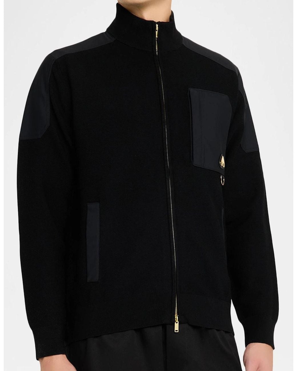 Moose Knuckles Black Series Elowan Zip Up Cardigan for men
