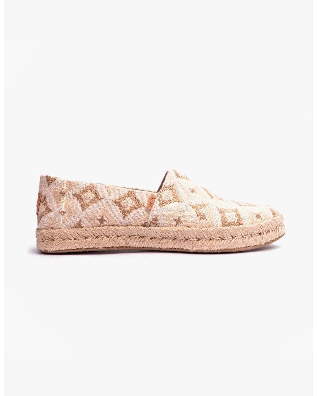TOMS Pink Alpargata Rope 2.0 Espadrilles Natural