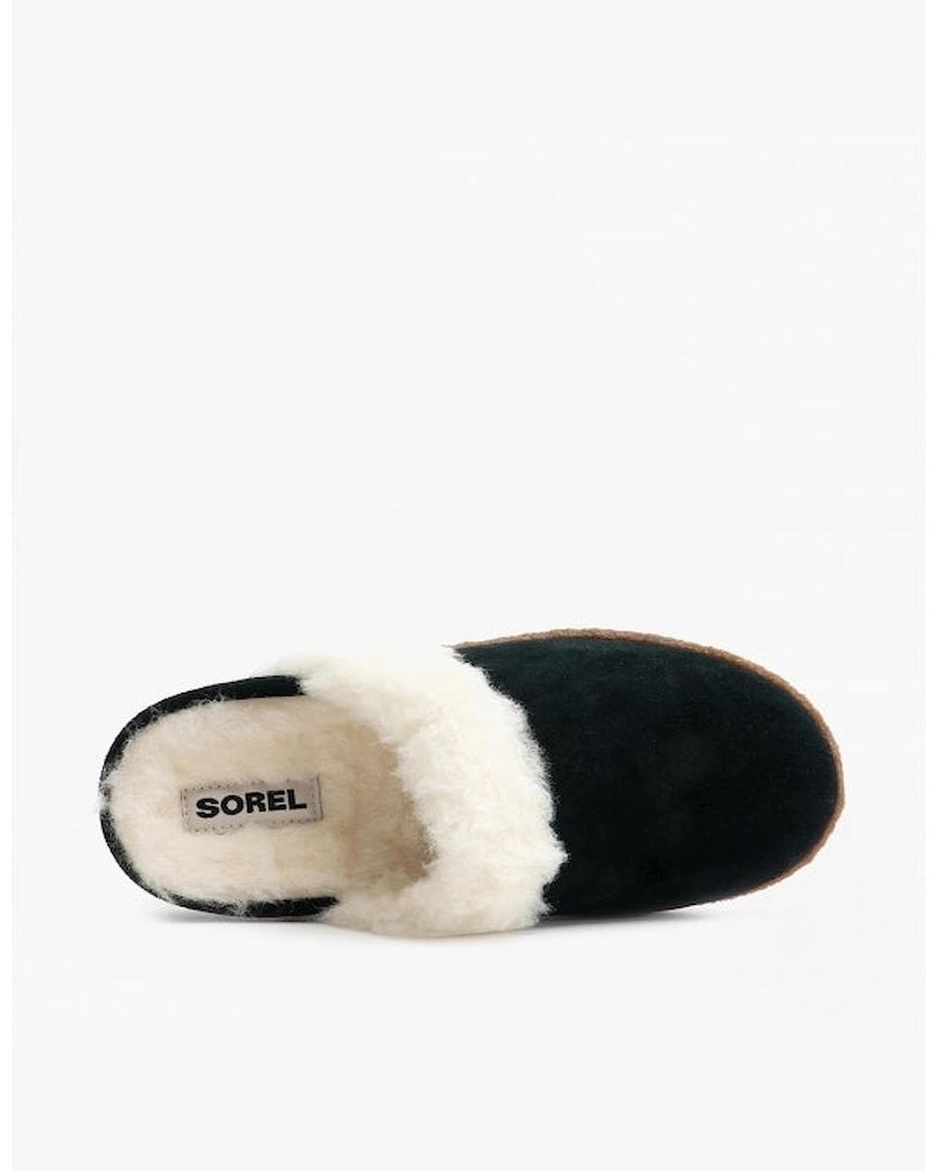 Sorel Black Nakiska Slide Ii Mule Slippers/Natural