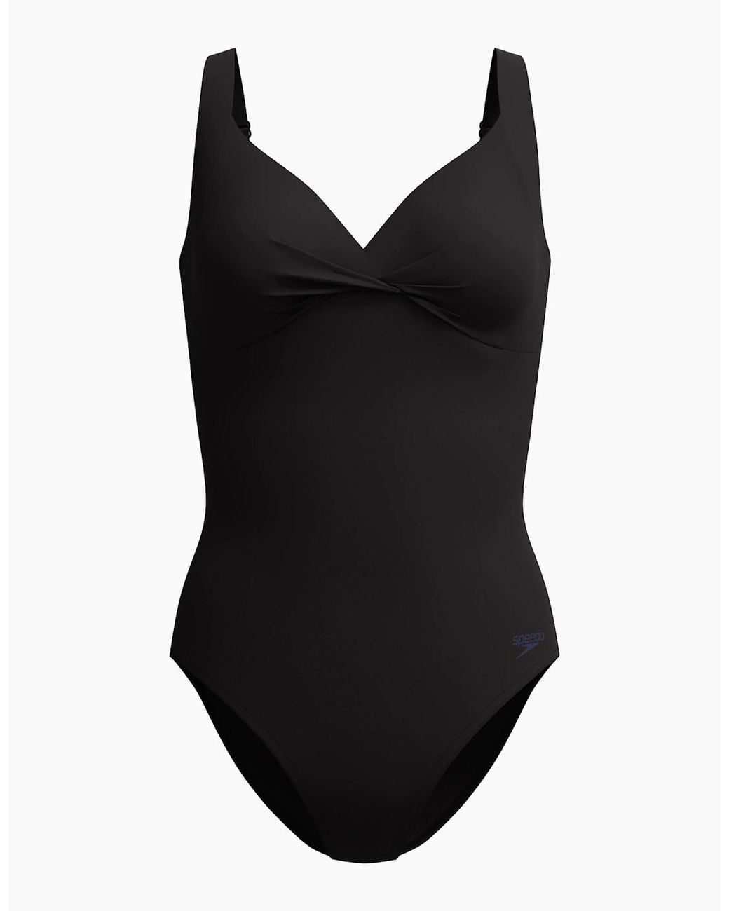 Speedo Black Ladies Twist Knot Shaping One Piece Swimsuit