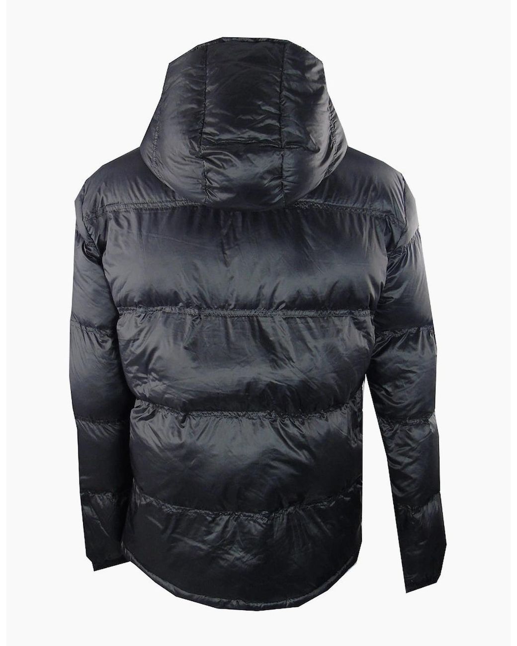 EA7 Blue Plain Hooded Jacket for men