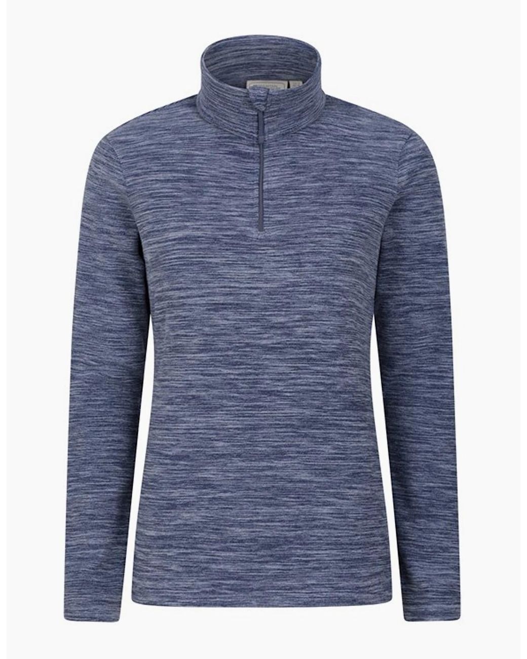 Mountain Warehouse Blue Ladies Snowdon Melange Fleece Top