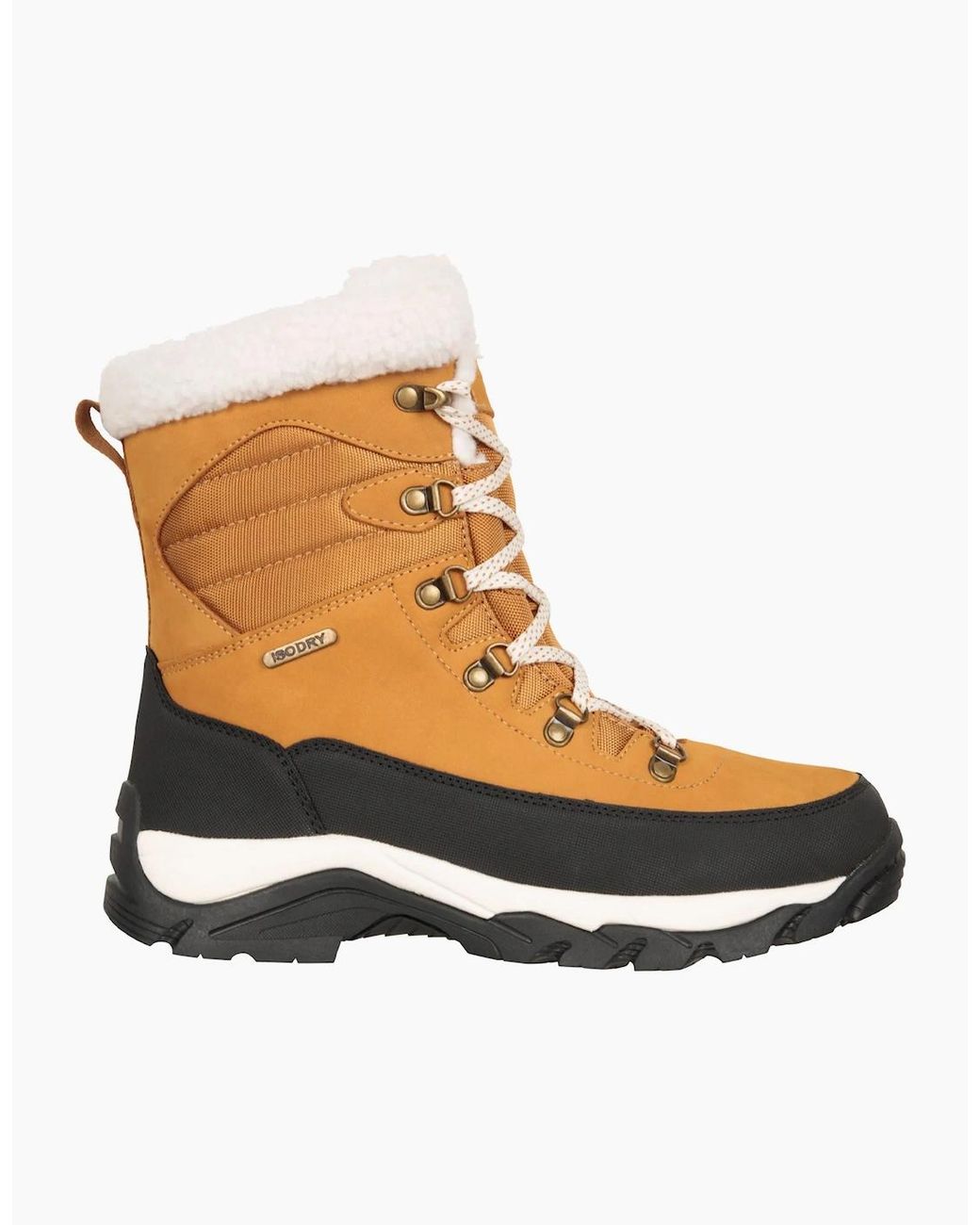 Mountain Warehouse White Ladies Innsbruck Leather Waterproof Snow Boots