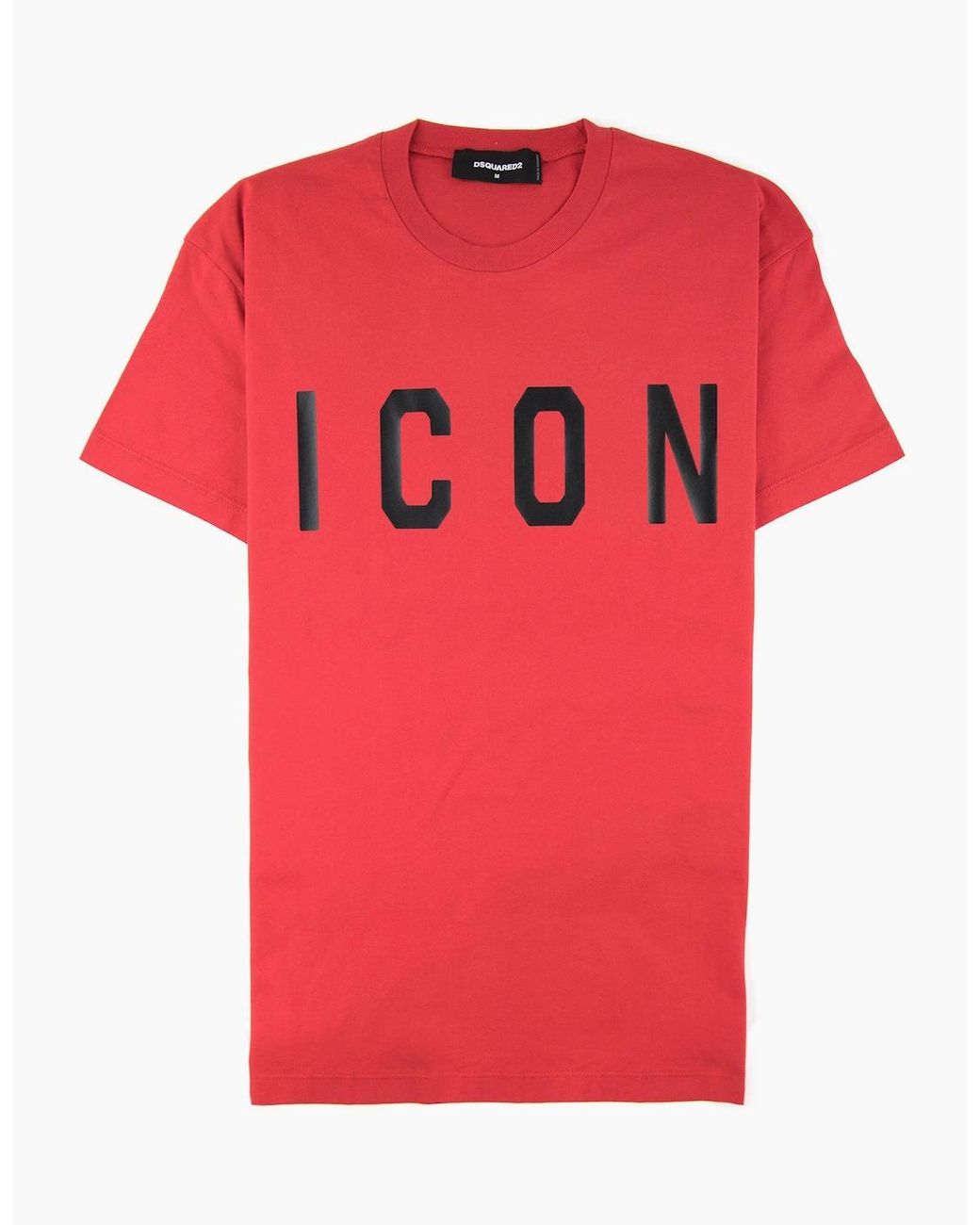 DSquared² Pink Icon Print T-Shirt for men