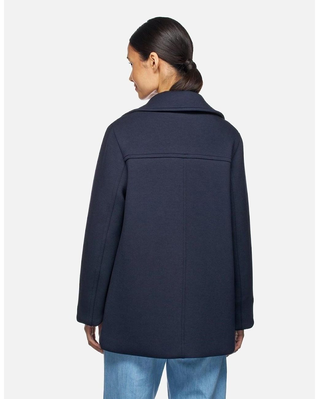 Geox Blue W Gardenia Pea Coat