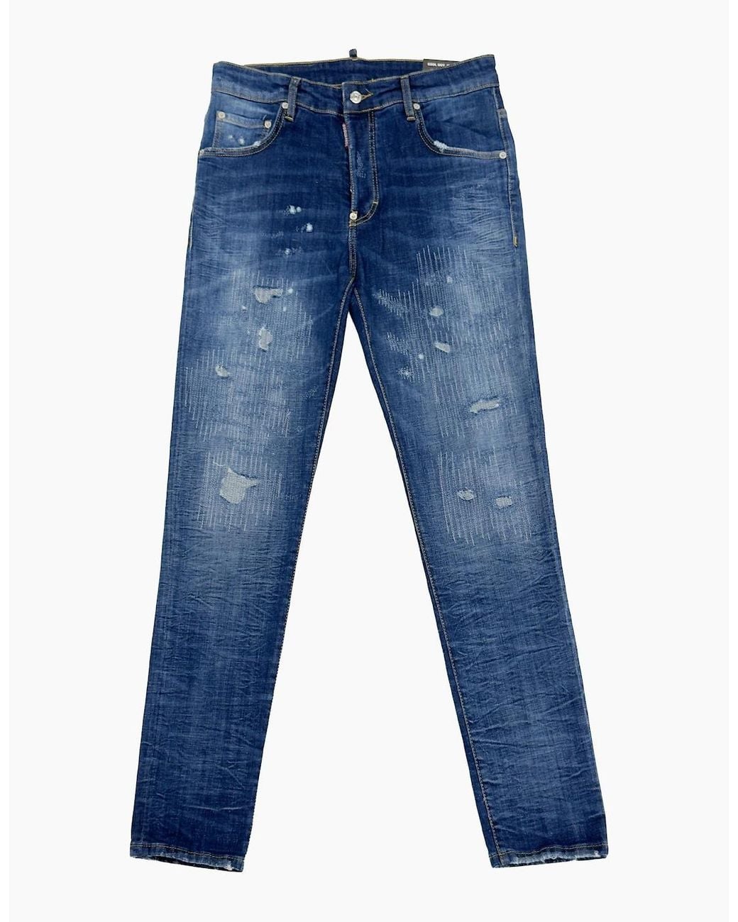 DSquared² Blue Stitching Detail Cool Guy Jeans for men