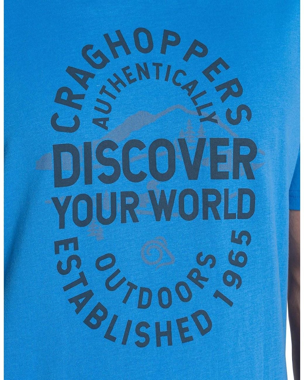 Craghoppers Blue Lucent Ii T-Shirt Azure Sky for men