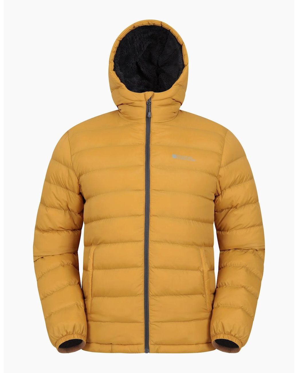 Mountain Warehouse Yellow Seasons Faux Fur Lined Padded Jacket for men