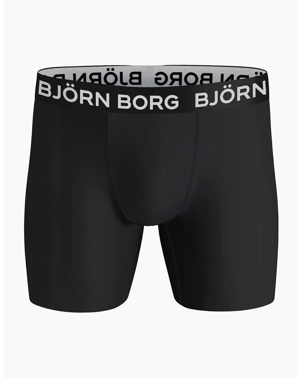 Björn Borg Black 5-Pack Performance Boxer Briefs for men