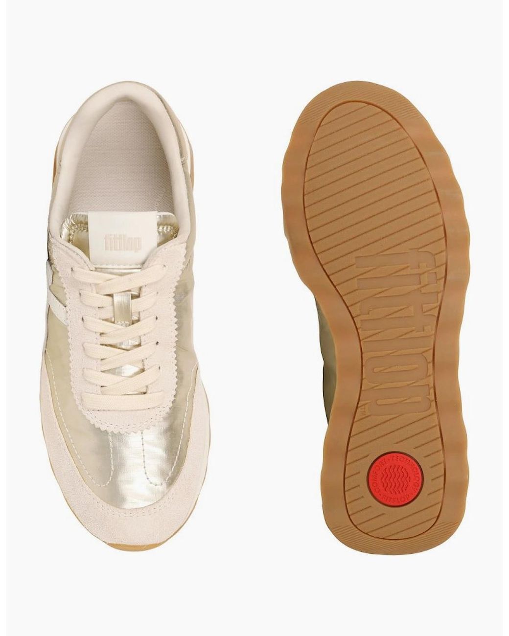 Fitflop White Retro-Q Trainers
