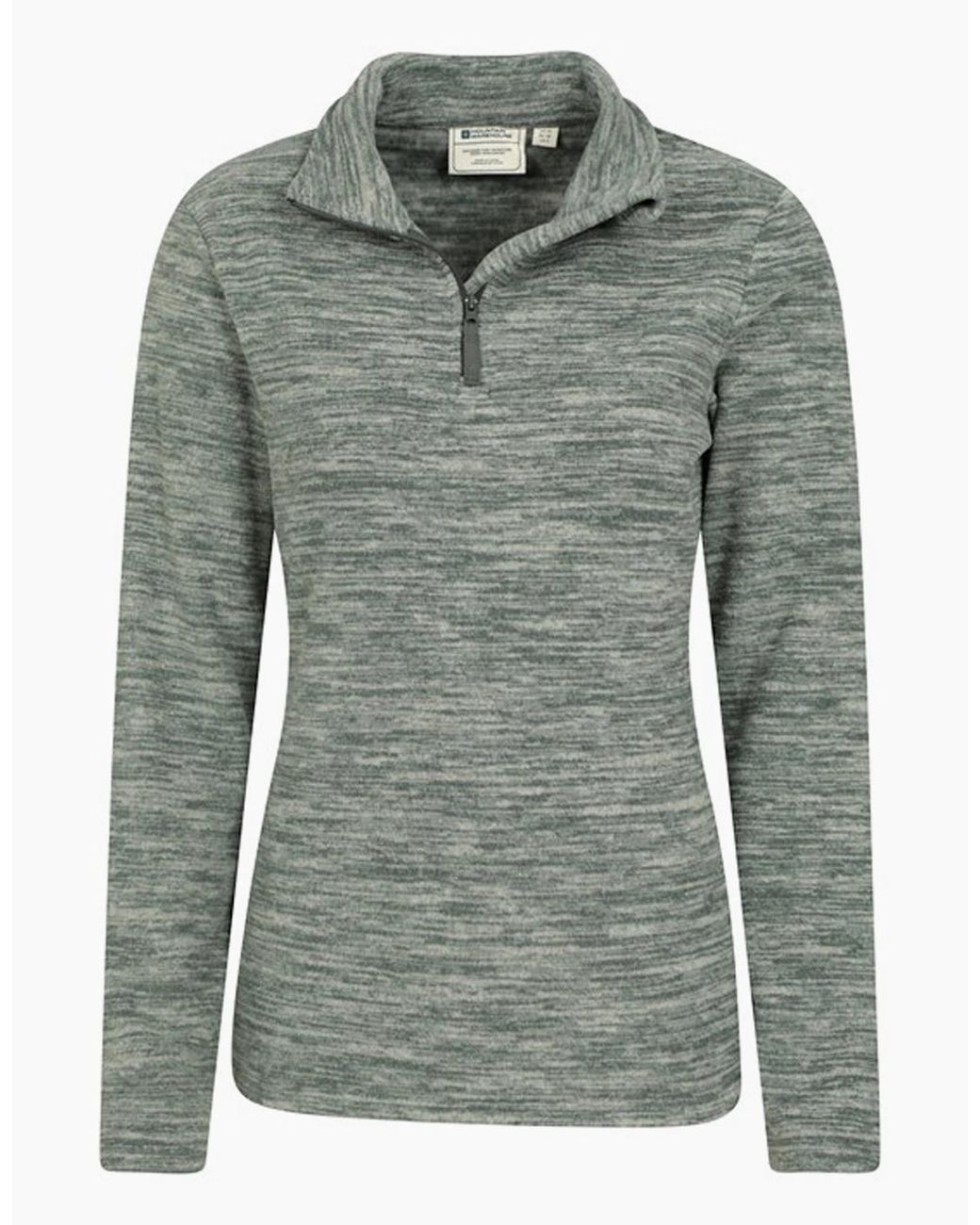 Mountain Warehouse Gray Ladies Snowdon Melange Fleece Top