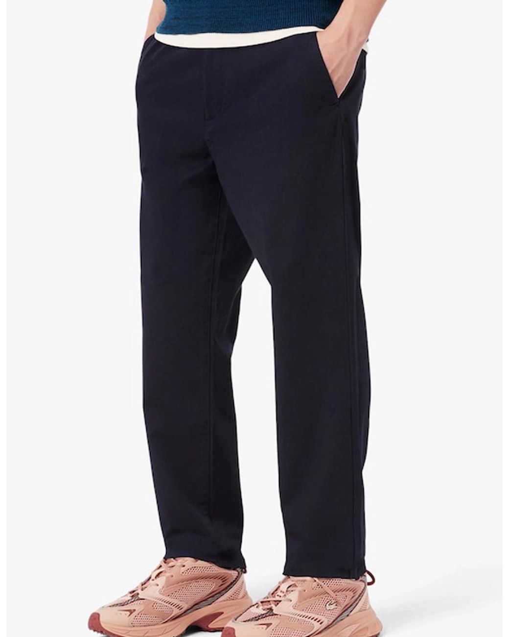 Lacoste Blue Regular Fit Cotton Gabardine Chino Pants for men