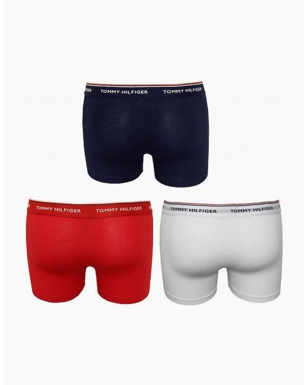 Tommy Hilfiger Red 3-Pack Premium Essentials Boxer Trunks for men