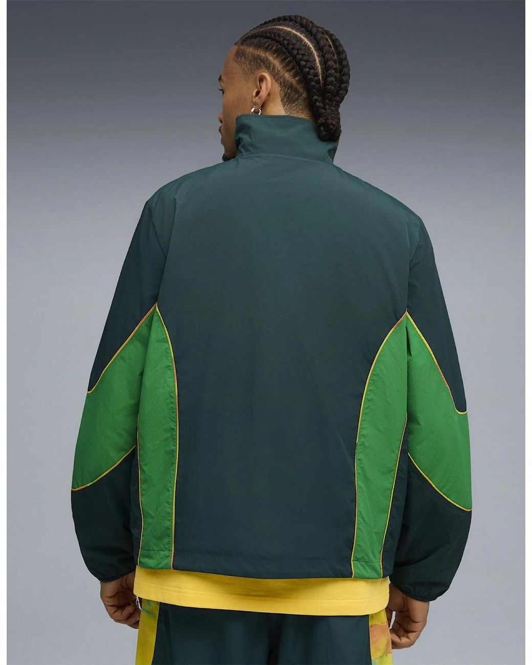 PUMA Green Mamelodi Sundowns Rain Anorak Jacket for men