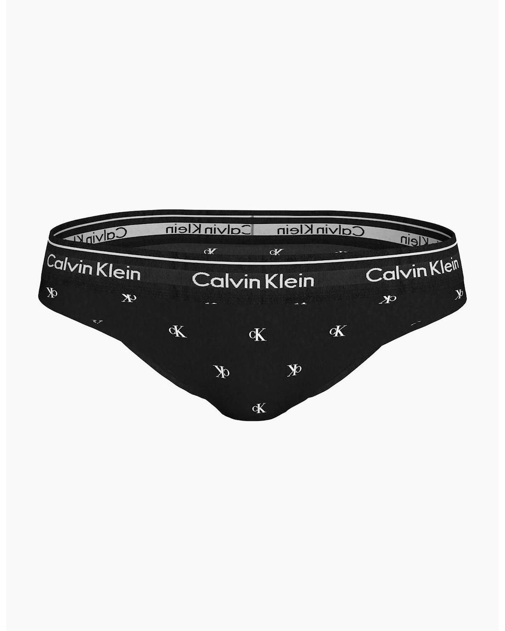 Calvin Klein Black Diamond Logo Print Bikini Brief