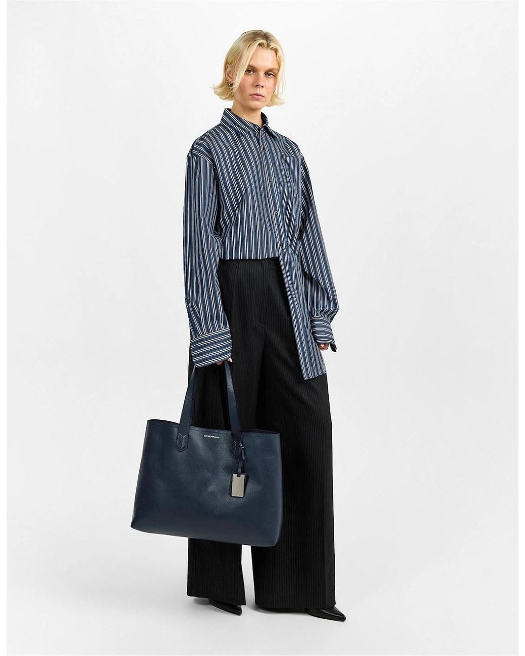 EA7 Blue Tote Bags