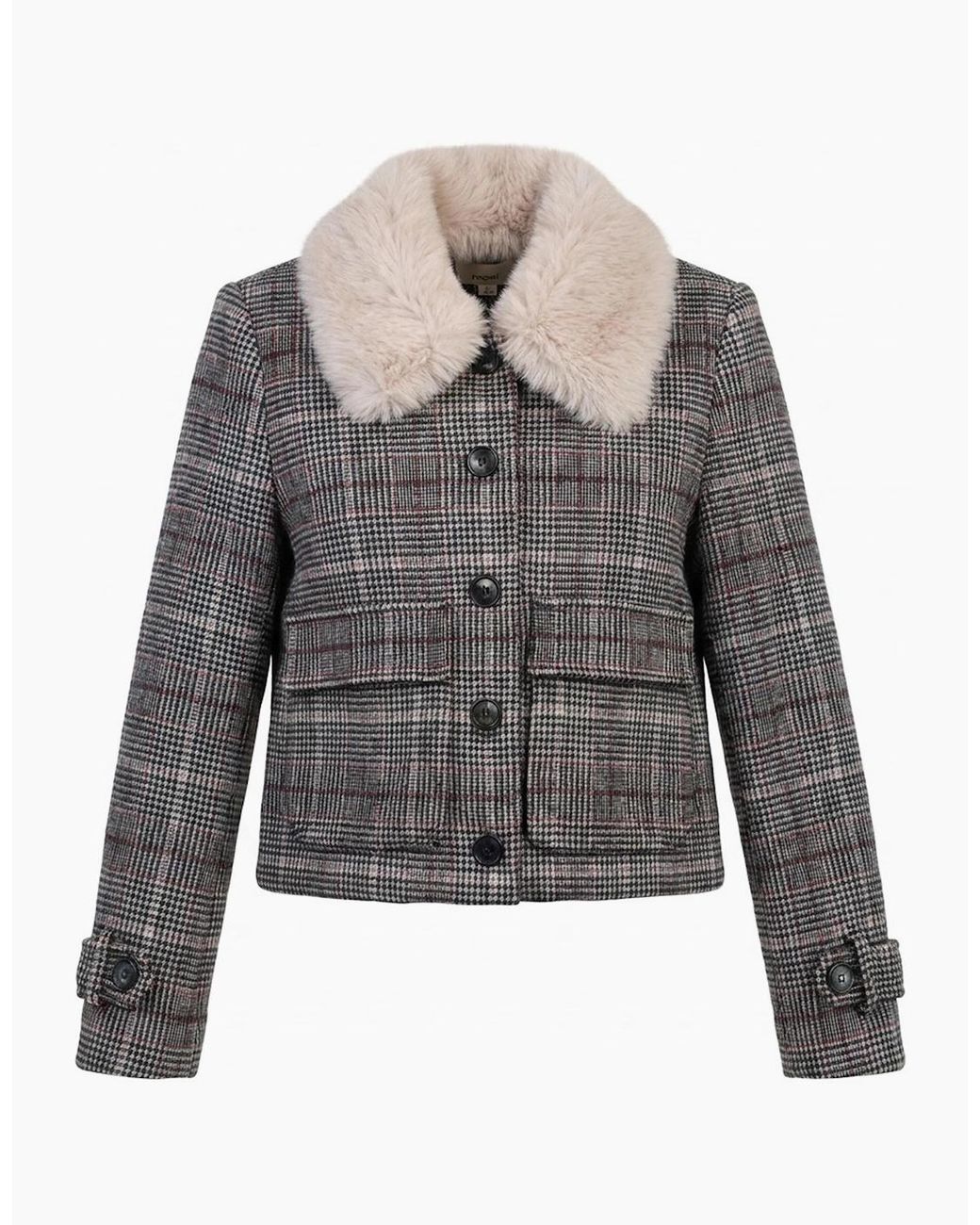 Nooki Design Green Gisele Wool Check Coat