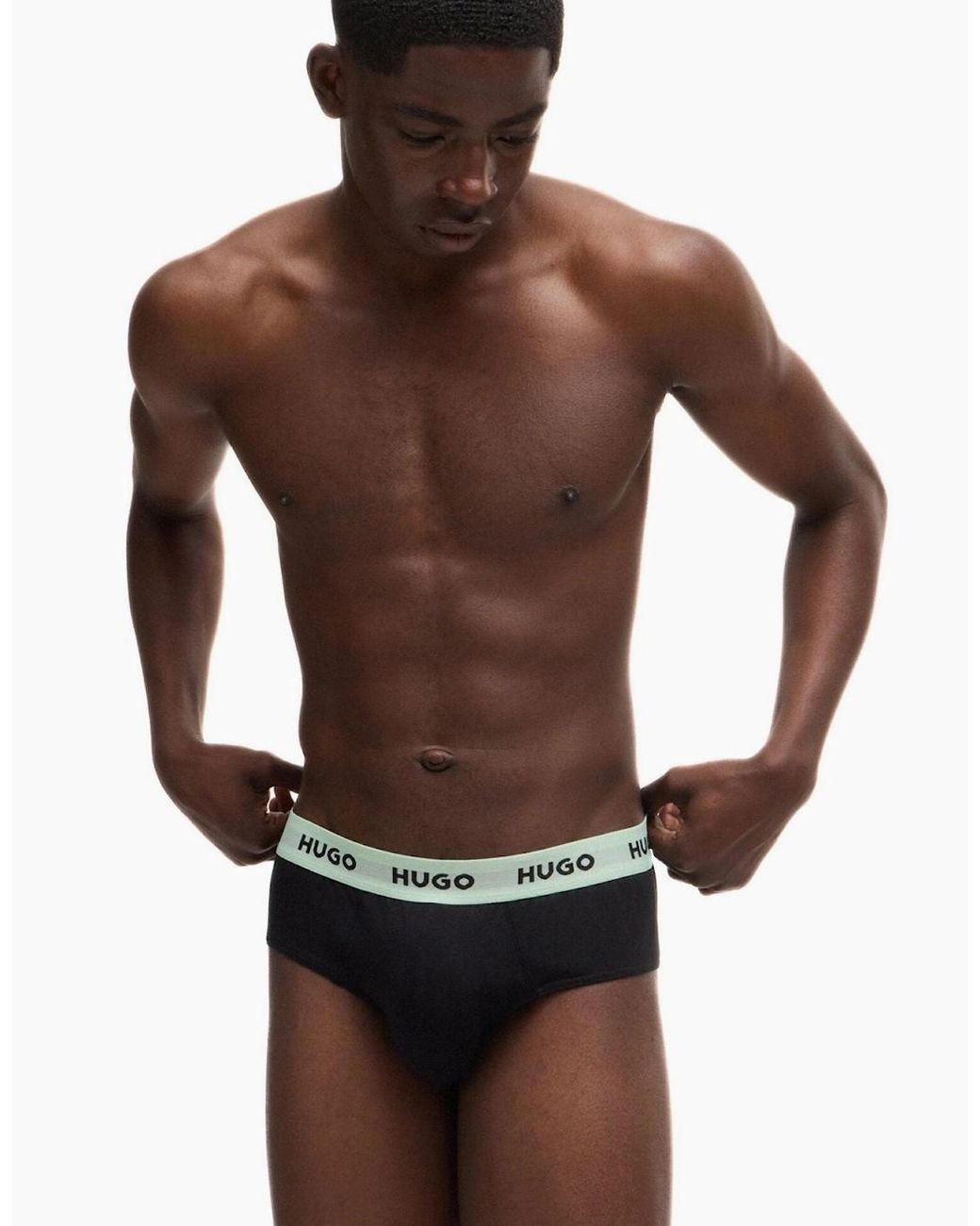 Boss Blue 3-Pack Classic Logo Briefs, W/ /Mint for men