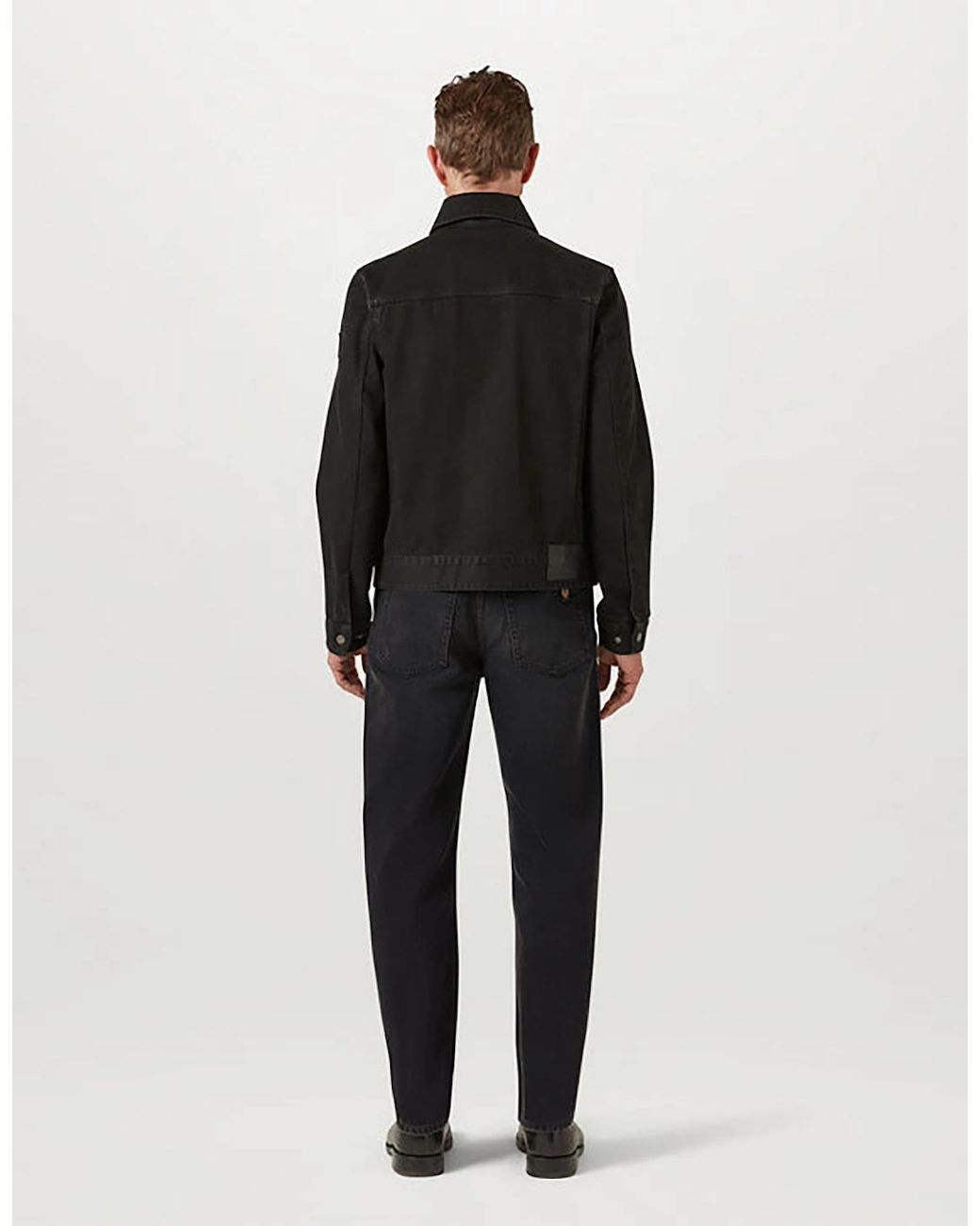 Belstaff Black Piston Trucker Jacket for men