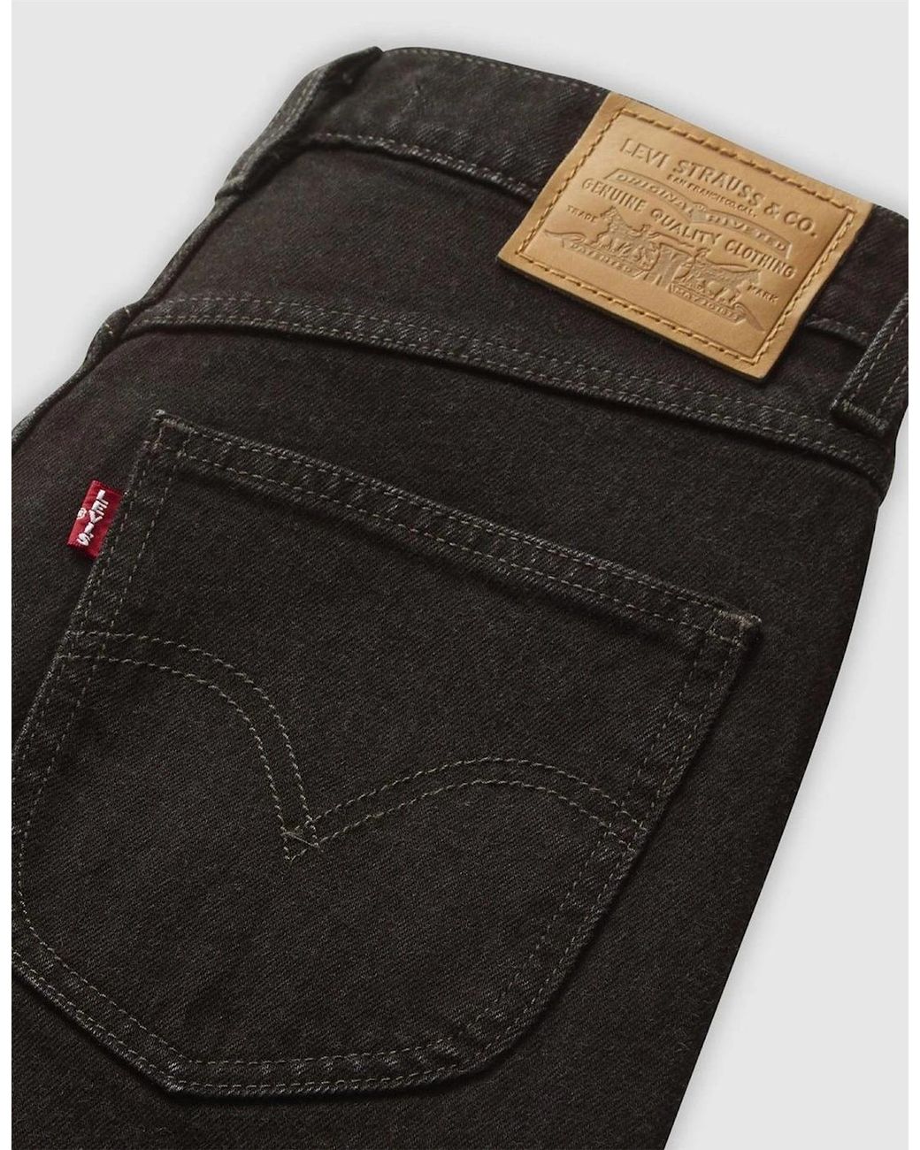Levi's Black Levi's Ribcage High Rise Wide Leg Jeans