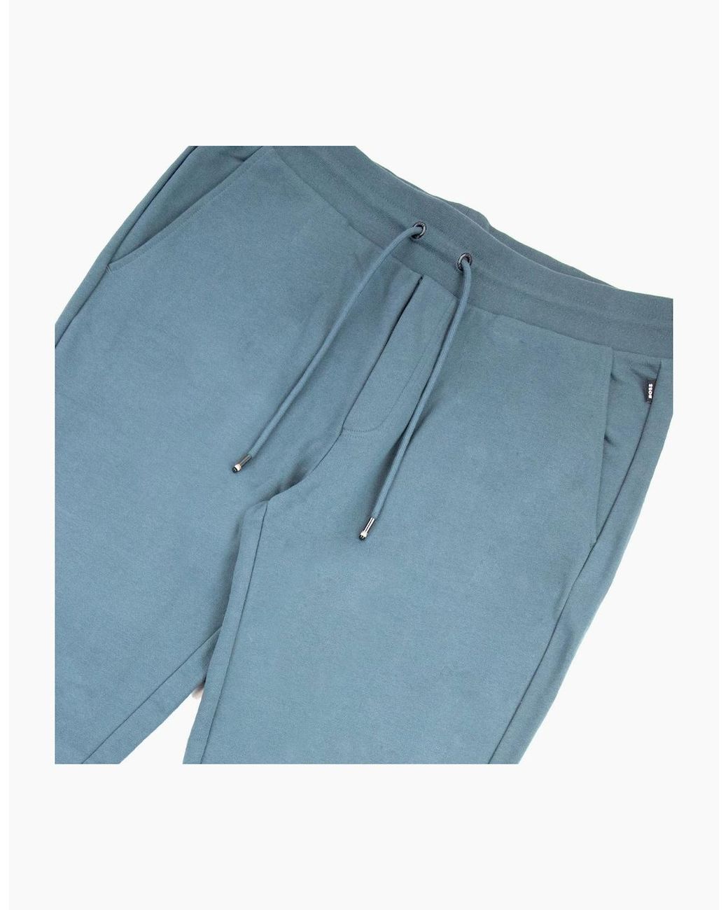 Boss Blue Lamont 92 Rubber Logo Jogging Pants 445 for men