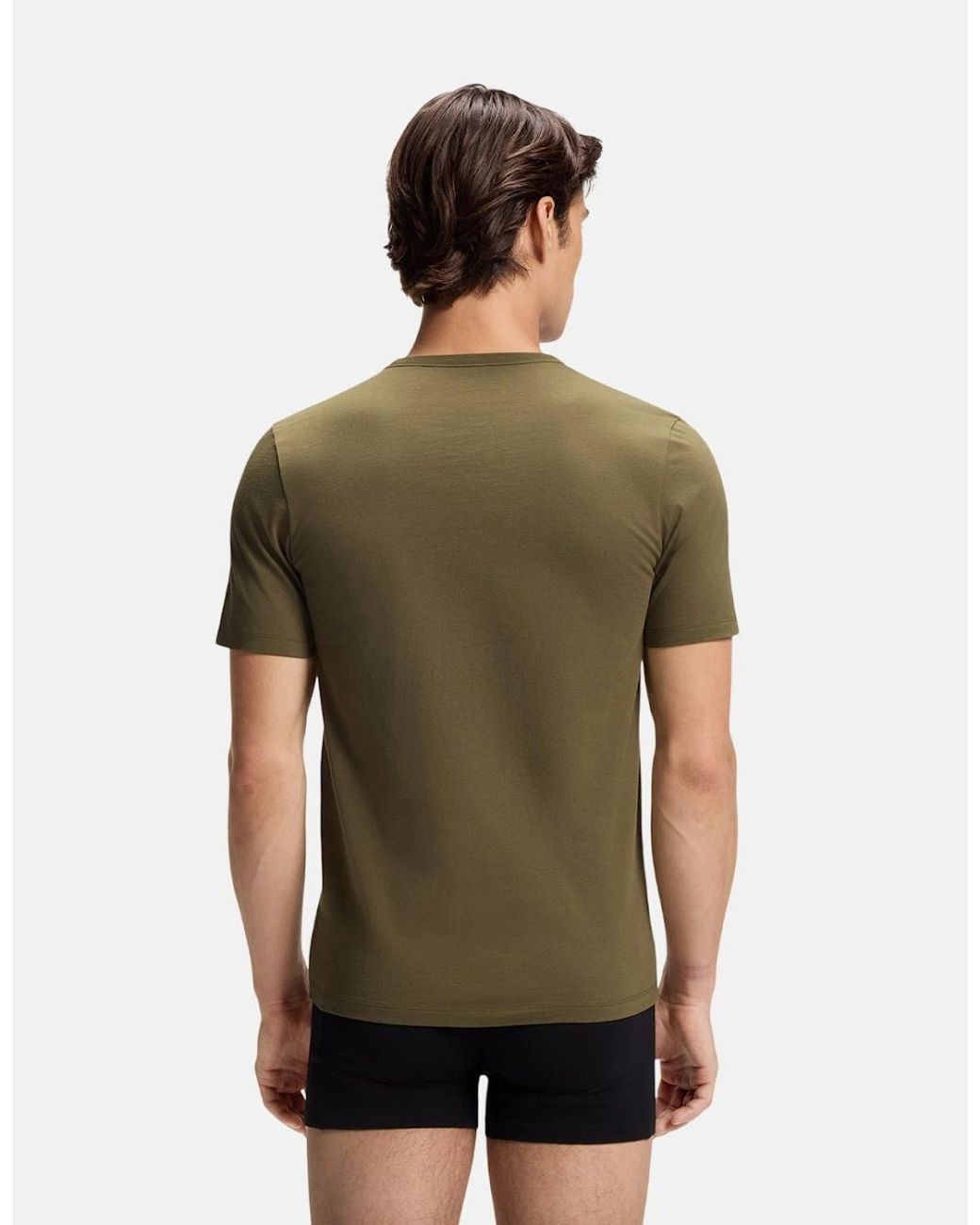 Boss Gray Hugo 3-Pack Cotton T-Shirts for men