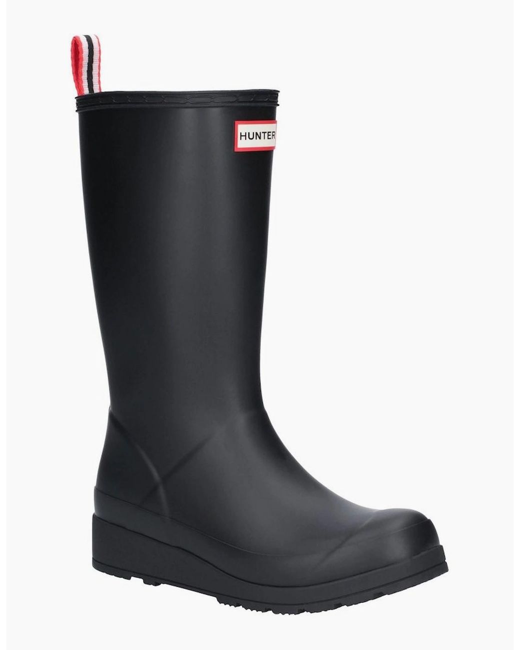 Hunter Black Original Play Tall Rubber Wellington Boots