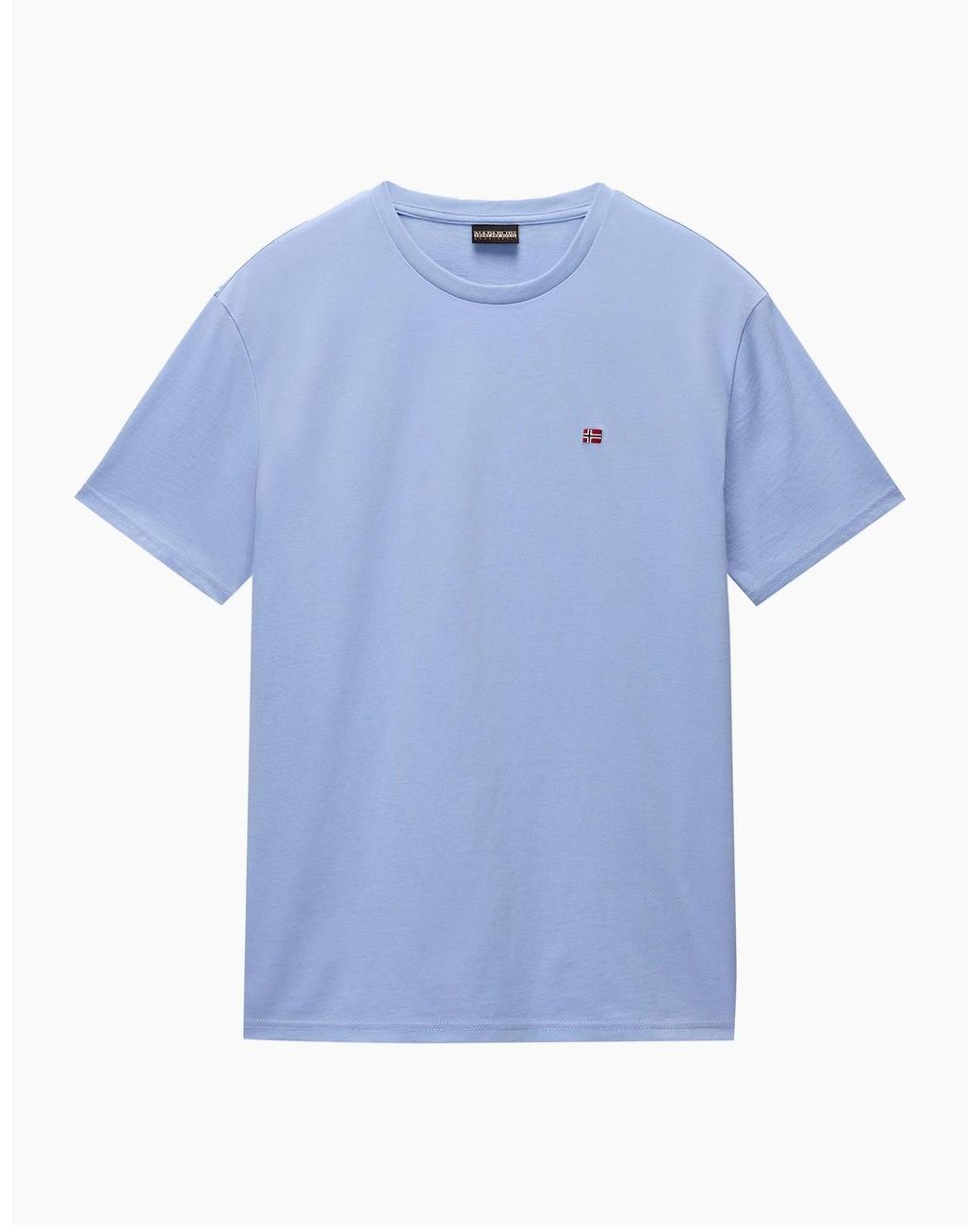 Napapijri Blue Salis Flag T-Shirt for men