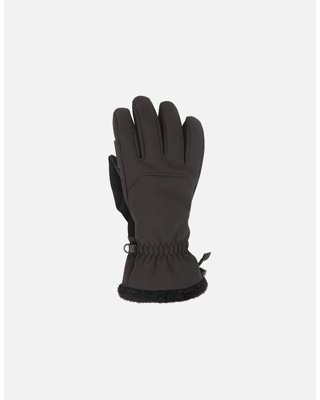Mountain Warehouse Black Ladies Escalade Waterproof Softshell Ski Gloves