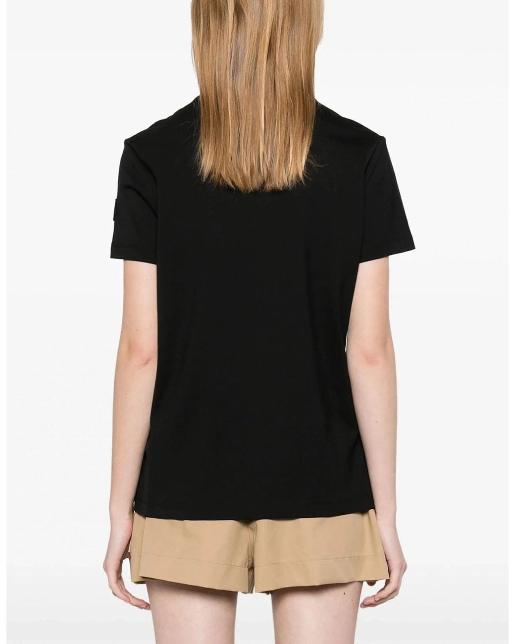 Moncler Black Cotton T-Shirt