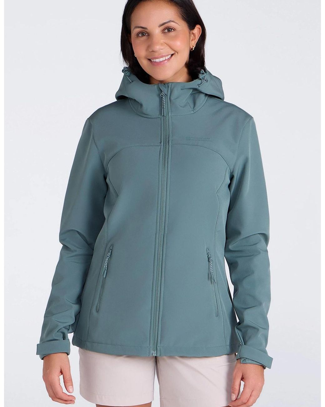 Mountain Warehouse Gray Ladies Exodus Water Resistant Soft Shell Jacket