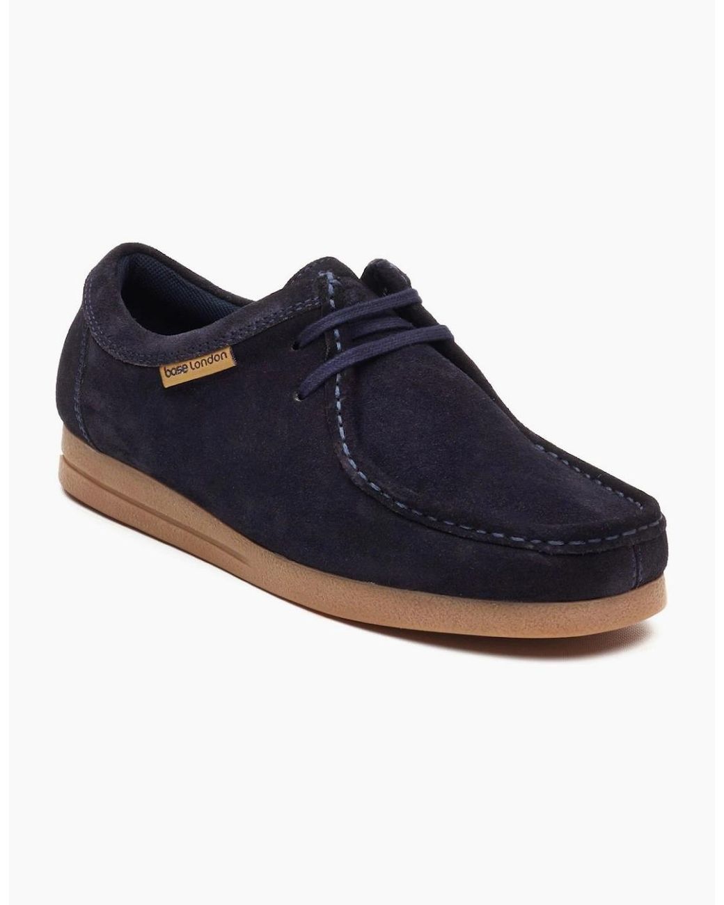 Base London Blue Koko Wallabe Shoes for men