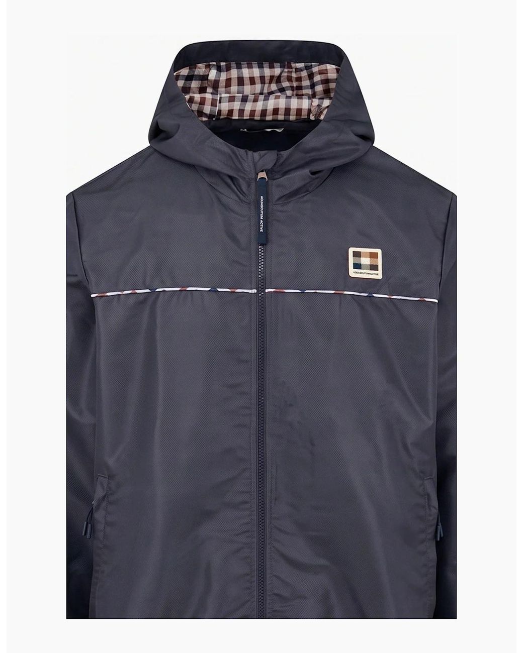 Aquascutum Blue Diamond Wave Badge Tracktop for men
