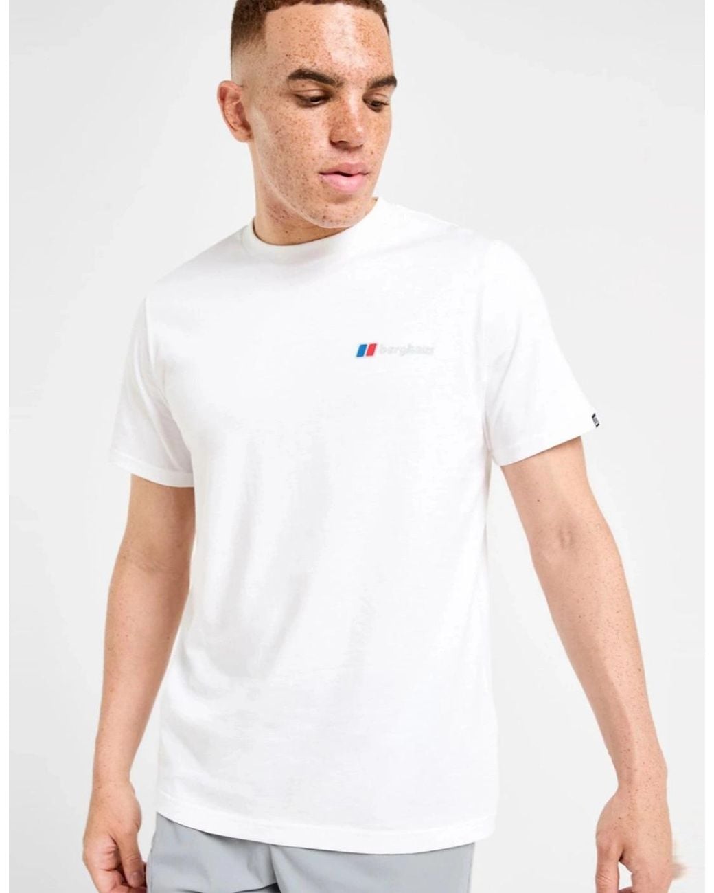 Berghaus Blue Threshold Peak Mountain Graphic T Shirt for men