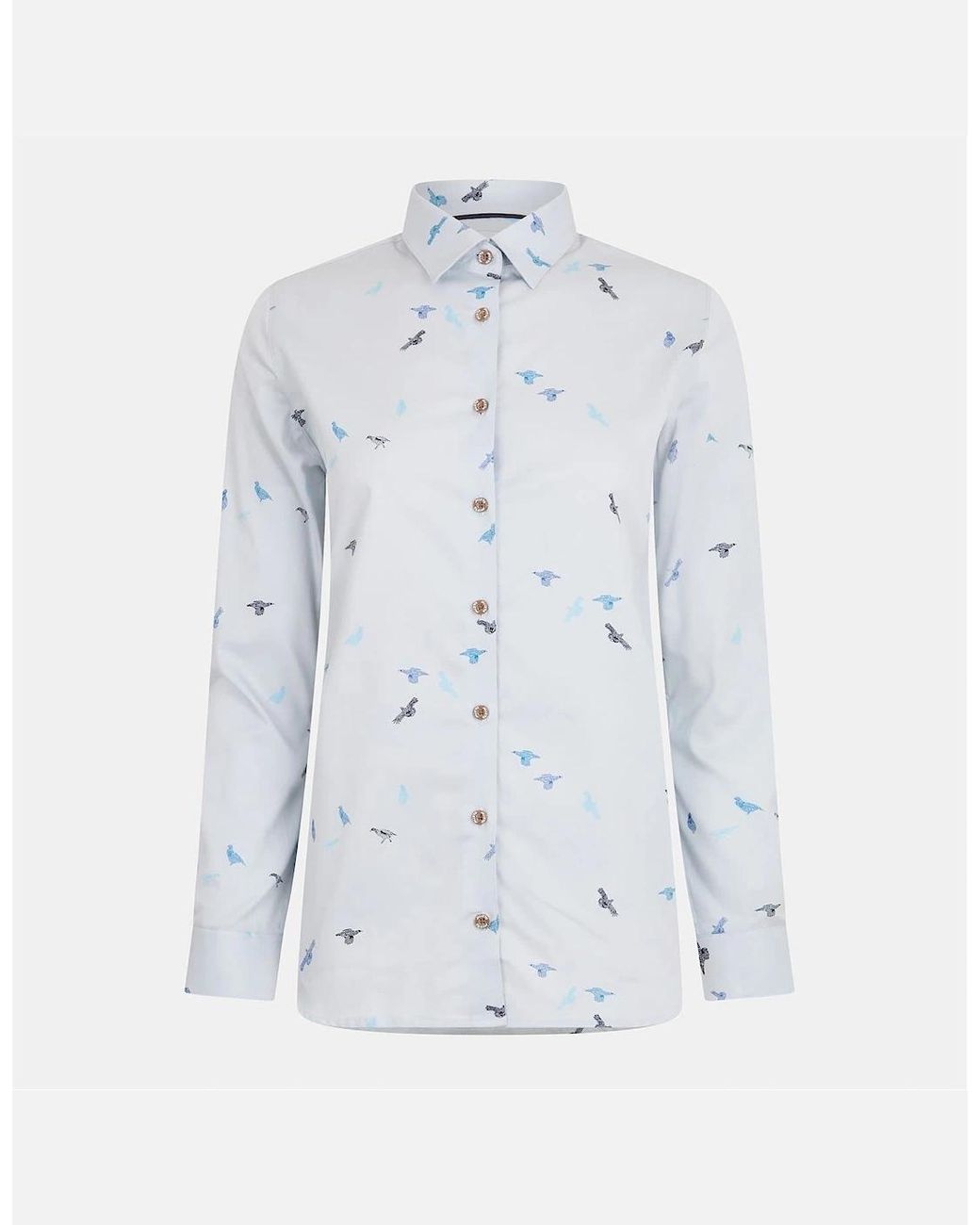 Musto Blue Country Pattern Shirt