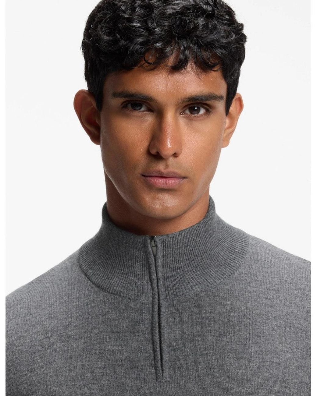 Boss Gray Boss H Hemarlo Sweater 030 Med for men