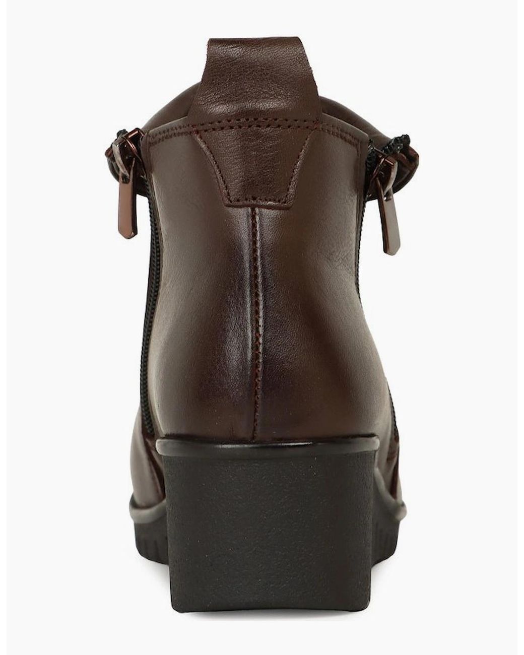 Lotus Brown Cordelia Ankle Boots