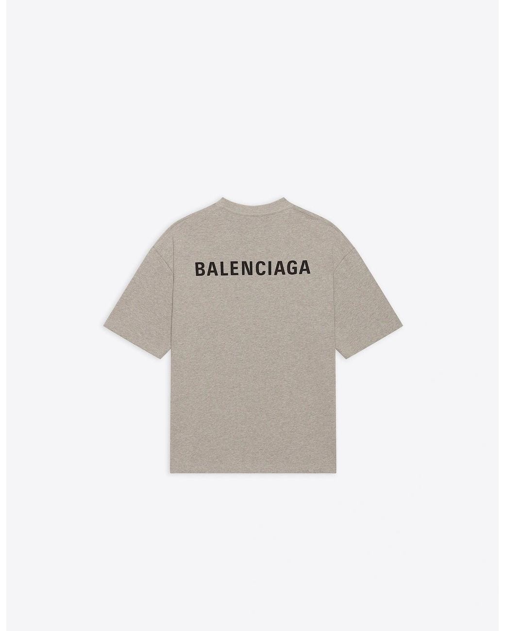 Balenciaga White Back Logo T-Shirt for men