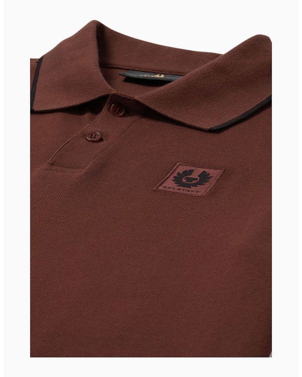 Belstaff Red Tipped Polo Oxblood for men