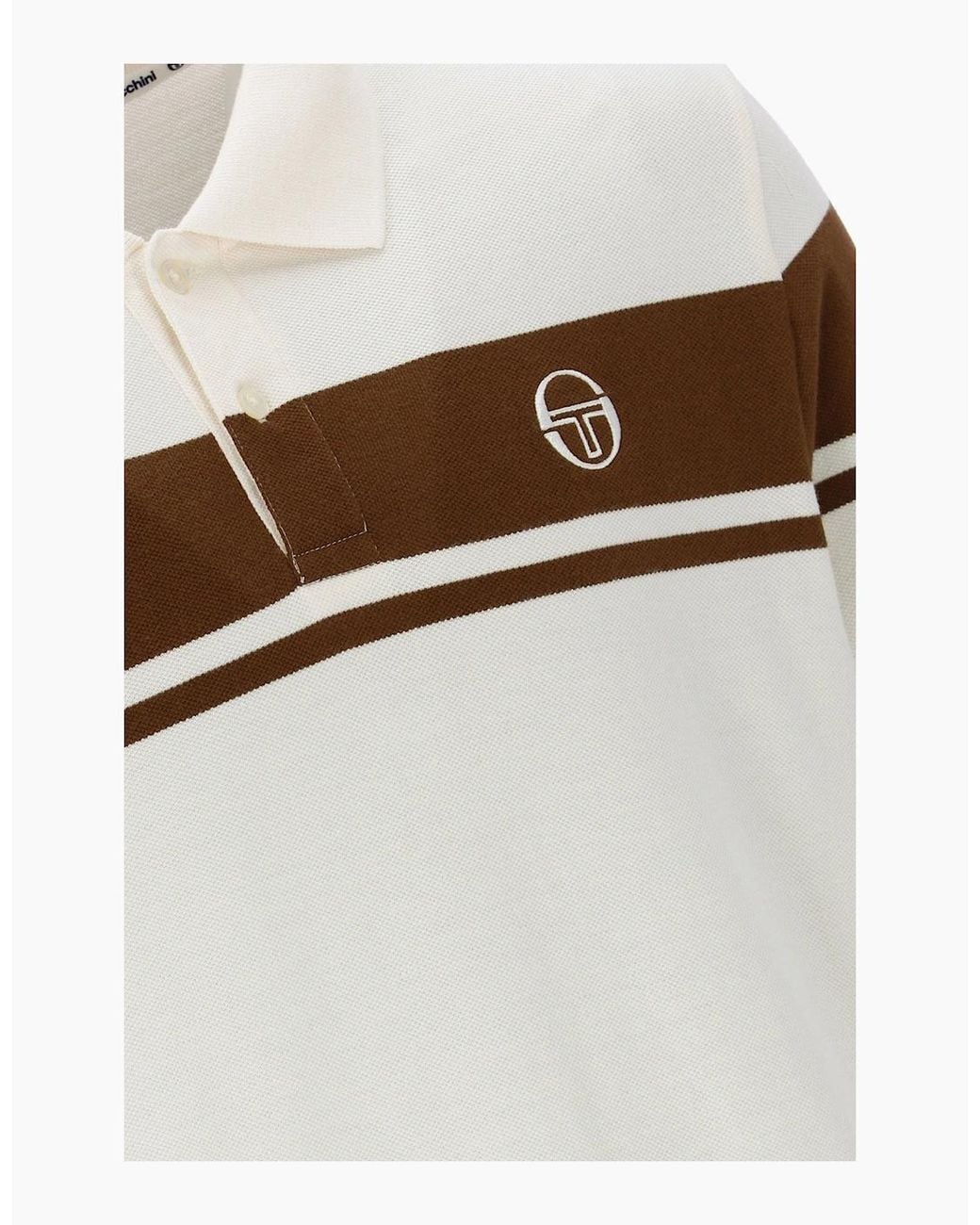 Sergio Tacchini White Young Line Polo Gardenia/Potting Soil for men