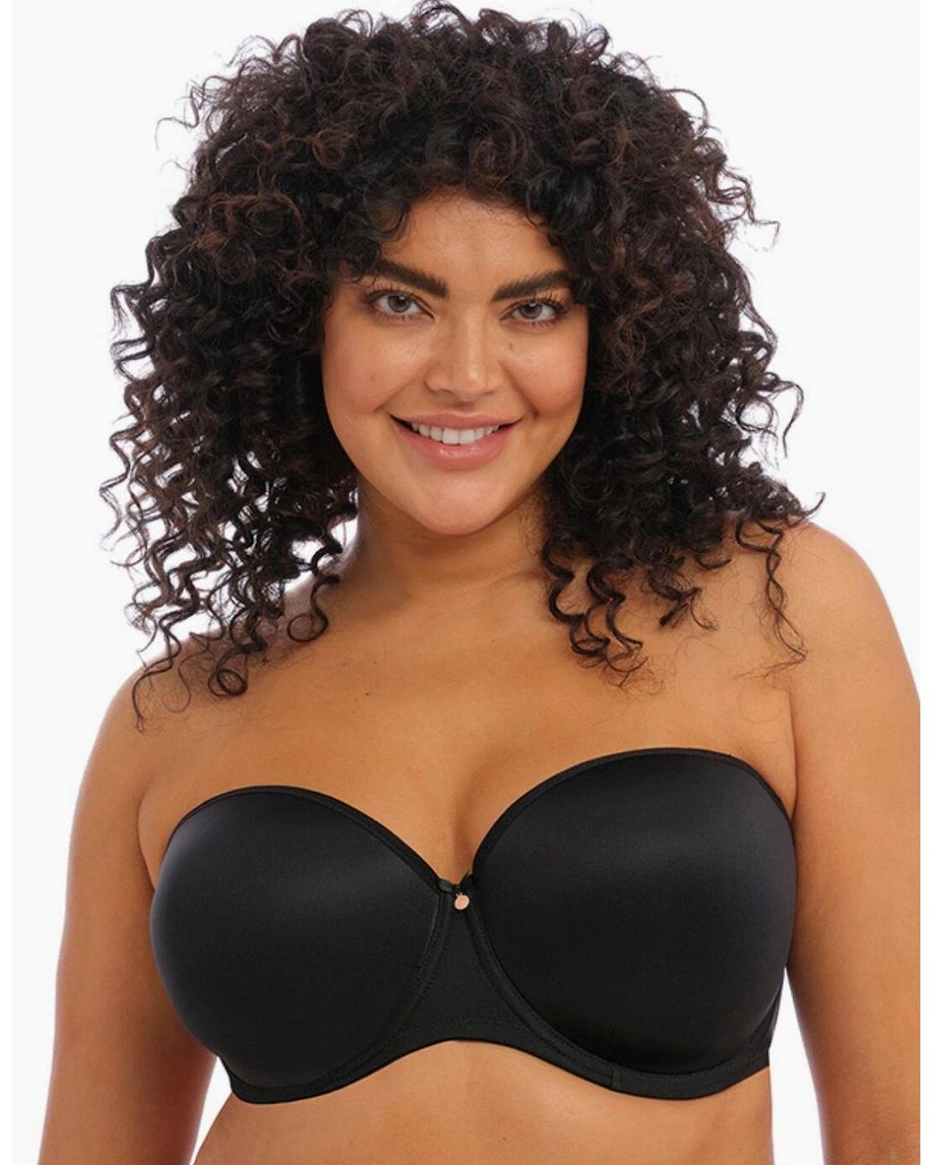 Elomi Black 4300 Smooth Moulded Strapless Bra