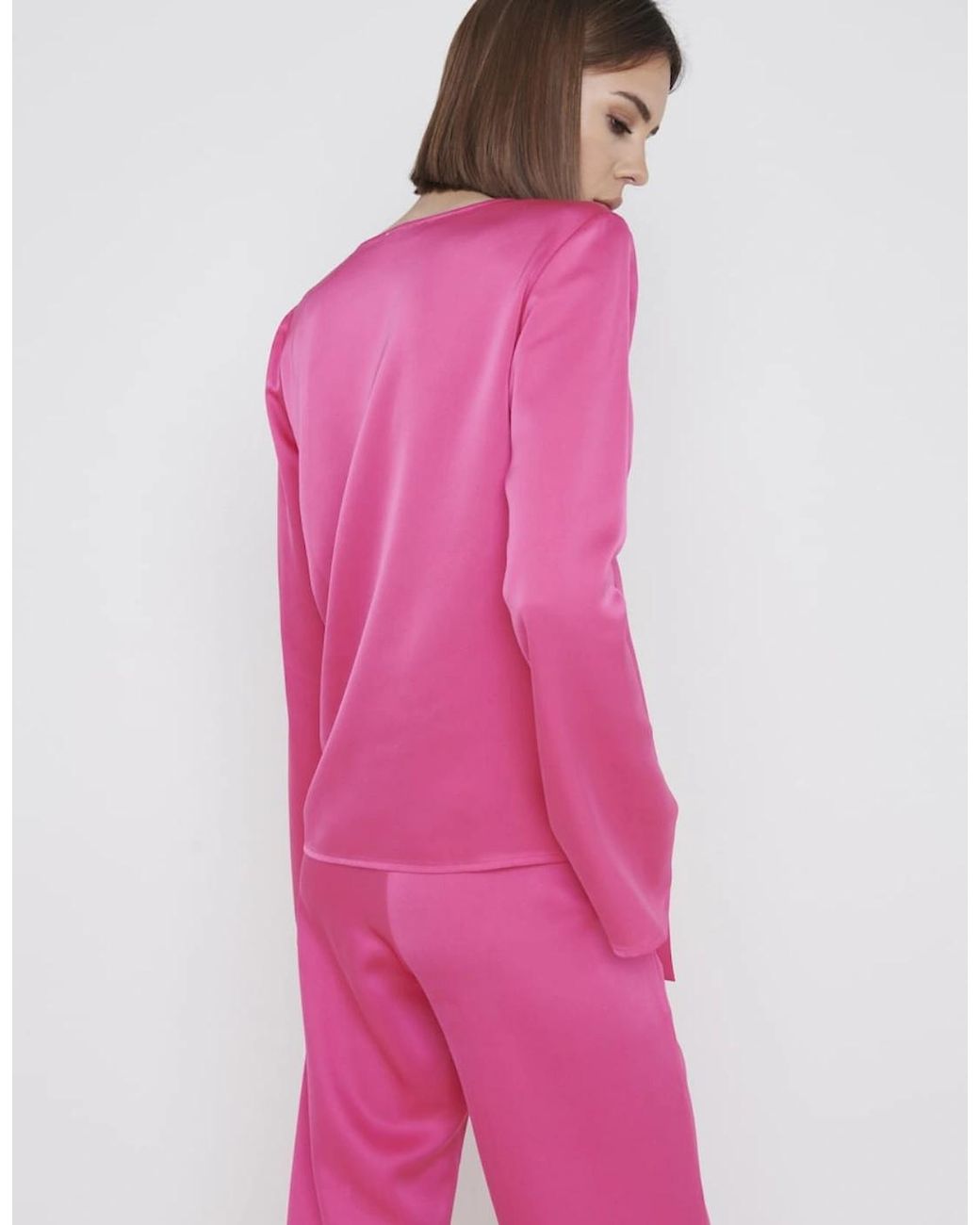 Pretty Lavish Pink Ashley Tie Drape Top