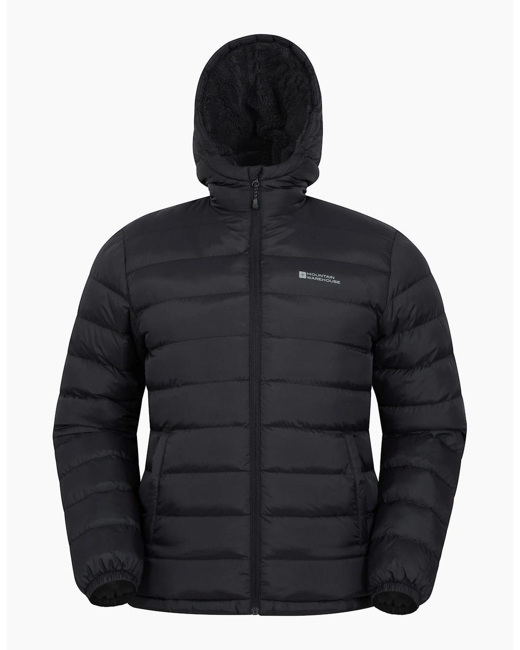 Mountain Warehouse Blue Seasons Faux Fur Lined Padded Jacket for men