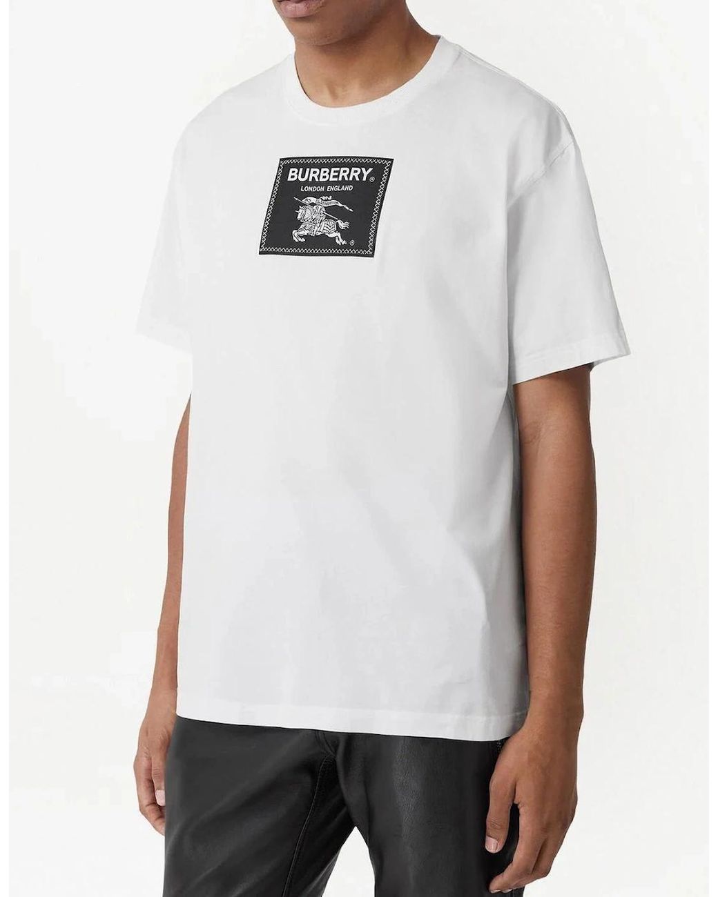 Burberry White Prorsum Label T-shirt for men