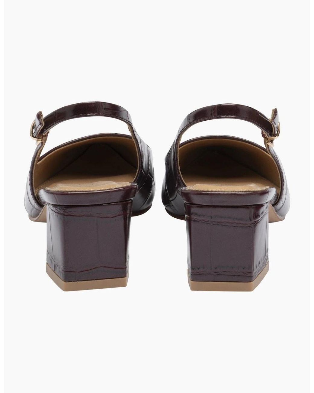 Lotus Brown Arwen Court Shoes